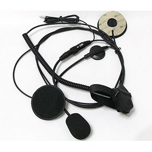 HKSUNKIN 35mm Plug casco abierto media cara motocicleta casco de bicicleta auricular micrófono para iPhone 5S 6 6S Samsung Galaxy S5 S4 Motorola HTC A