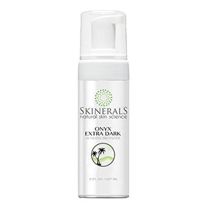 Skinerals Self Tanner Bronceador sin sol Onyx EXTRA DARK con ingredientes naturales y orgánicos para una alternativa segura al bronceado (8 onzas de l