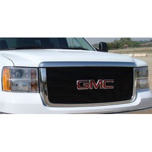 Rejillas TRex 21206B Rejilla y rejilla de aluminio para acabado en negro horizontal en aluminio para GMC Sierra 2500HD3500