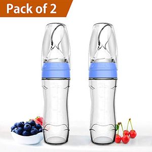 Cuchara dispensadora de alimentos para bebés de silicona baby mate de 120 ml ideal para bebés y bebés de 4 meses  cuchara de alimentación para bebés