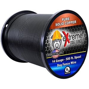 Extreme Dog Fence Wire 14 Gauge Pure Solid Copper Core - UV Resistant Highest Grade Perimeter Wire for Any Underground or Above Ground Wired Electroni