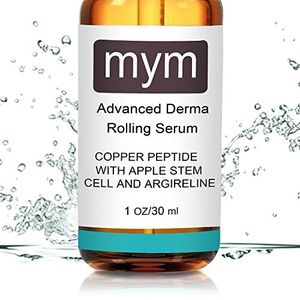 Suero de péptido de cobre con Swiss Stem Cell y Argireline. Aumenta la producción de colágeno Resultado Ideal Trabajando con Derma Roller.