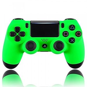 Placa frontal de la cubierta frontal de la cubierta del frente del tacto suave verde neón extrema para playstation 4 ps4 slim controlador pro ps4 jdm0