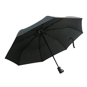Revestimiento de teflón función de auto abrir y cerrar paraguas paraguas de viaje compacto impermeable y cortavientos delgado tamaño 42 pulgadas negro
