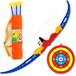 Kit de juguete de flecha y tiro con arco Toysery, para niños, con blanco, juego (versión US) de diversión para el jardín y exteriores