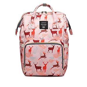Starte deer bolsa para pañales de dibujos animados para mamápapá mochila de viaje impermeable espaciosa bolsa de hombro organizador