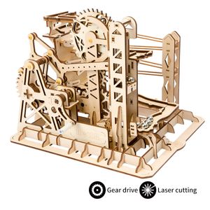 Robotime Puzzle 3d ingeniería juguetes tallo Kits de aprendizaje de madera corte láser modelo kit mejor mecánico engranajes juguetes regalos para adul