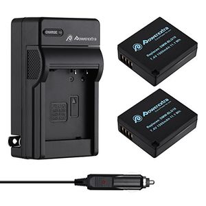 Batería y cargador de repuesto Powerextra 2 Pack para Panasonic DMW-BLE9, DMW-BLG10 y Panasonic Lumix DMC-ZS60, DMC-ZS100, DMC-GX7, DMC-LX100, DMC-GF3
