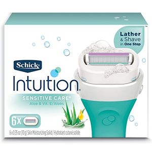 Repuestos Hidratantes Schick Intuition Sensitive Care para hojas de afeitar para mujeres con aloe natural - 6 Count