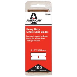 American Safety Razor 66-0448 Cuchillas de afeitar de filo único para trabajos pesados, paquete de 100