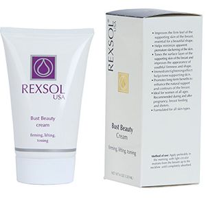 Rexsol busto crema de belleza reafirmante tonificación elevación | ayuda a mantener la apariencia de firmeza y forma juvenil del seno | la hidratación