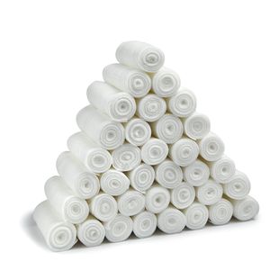 D&H Medical - Paquete de 36 rollos de gasa elástica para vendaje, 33.3 x 33.3 ft, aprobado por la FDA, utilizado para cuidado de heridas, fácil de usa