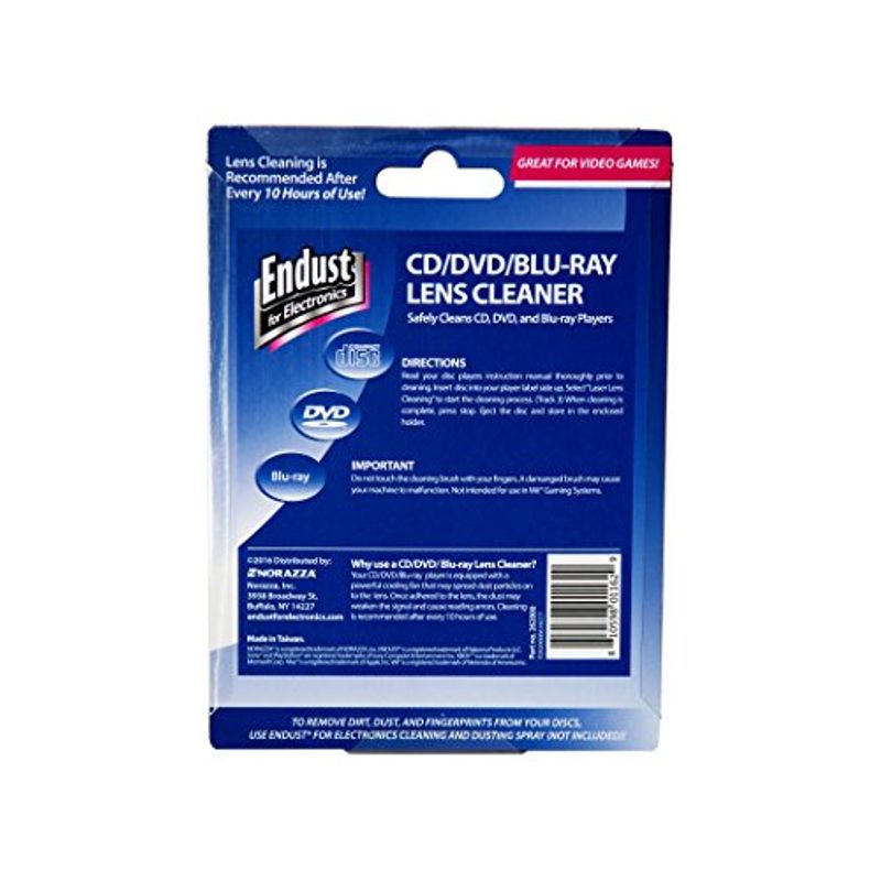 Endust para electrónica, Limpiador de lentes para CD / DVD, Blu Ray