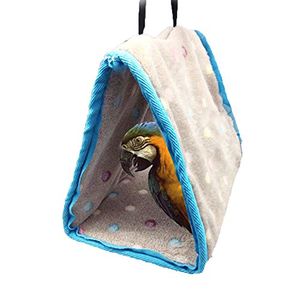 Invierno Cálido Nido de Pájaro Casa Percha para Loro Guacamayo Gris Africano Amazon Eclectus Parakeet Cockatiel Cockatoo Conure Lovebird Finch Cage Ca