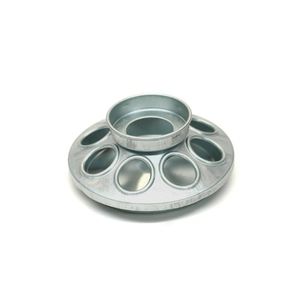 Brower MJ9 8Hole Alimentador de tarros de masón galvanizado para pollitos y pájaros pequeños
