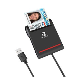Recbot Smart Card Reader DOD Military USB Common Access CAC, compatible con Windows, Mac OS y Linux(negro)