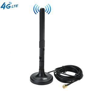 Antena de 3G 4G LTE SMA macho magnética 3dBi GSM Antenas con ventosa magnética para teléfono móvil Repetidor de señal