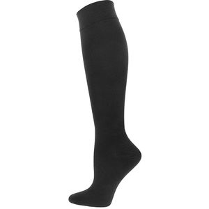 Suave Calcetines De Compresión Para Mujer Negro Medias de compresión, 15 – 20 mmHg compresión, zapatos de mujer de tamaños 7 – 10.5, tamaño de los cal