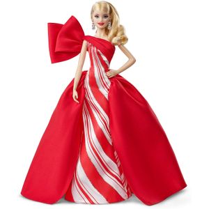 Barbie 2019 - Muñeca navideña, Blonde, Rubia