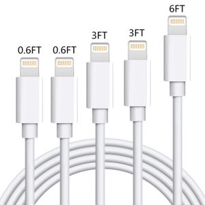 SHARLLEN - Cable cargador para iPhone (5 unidades, 3FT/6FT/10FT) – Certificado MFI – Cable de carga para iPhone rápido y largo compatible con iPhone X