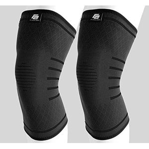 Fit Active Sports Flex Compression rodillera de compresión para hombres y mujeres – rodillera para levantamiento de pesas, gimnasio, entrenamiento cru
