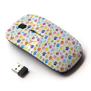koolmouse [óptico 2.4 G Wireless mouse de computadora] [Huella de perro lindo Imprimir]