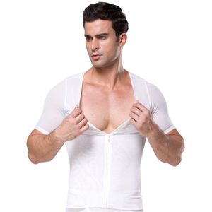 FitnessSun - Mens Tights Undershirt - Compression Base Layer - Body Shaper Sports Muscle T-Shirt - Abs Abdomen Slim