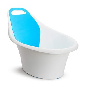 Bañera rígida para bebé, 0-12 meses, color blanco