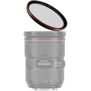 Coolen - Filtro ultrafino multicapa ultravioleta de 1.594 in MRC con revestimiento de rayos UV, chapado en rojo, NEX-5T/5TL NEX-3N/3NL NEX-6/6L A6500
