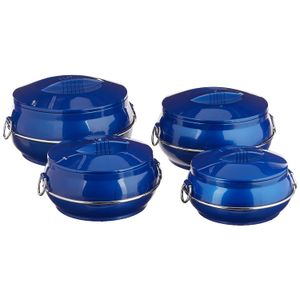 Cello daawat aislado Cazuela Hot Pot – Calentador de alimentos, 4-Piece Set de regalo, varios colores
