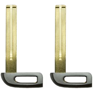 qualitykeylessplus Dos Coche Key Blade Reemplazos para Kia Control Remoto Uncut en blanco con última intervensión Keytag
