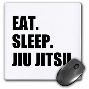 3dRose LLC 8 x 8 x 0.25 inches Mouse Pad, Eat Sleep Jiu Jitsu – japonés Arte Marcial – Ju jutsu jujutsu Jujitsu – (MP _ _ _ _ _ _ _ _ _ _ 180413 _ _ _