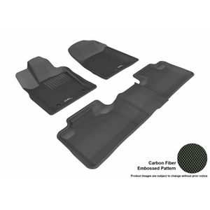 3d maxpider Custom Fit todo-clima colchón en el piso de goma para Select Dodge Journey Modelos – Kagu, Negro