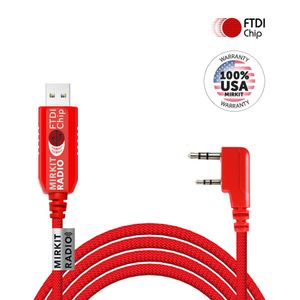 Mirkit FTDI - Cable de programación USB Baofeng para radios de jamón intermitentes: Wouxun, Kenwood, Baofeng, Motorola, Yaesu, Retevis