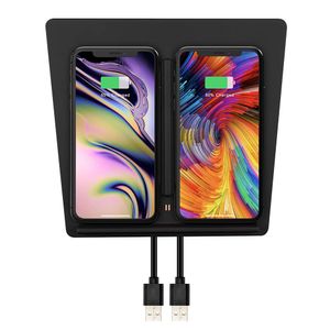 TapTes - Cargador inalámbrico modelo 3 Dual Qi inalámbrico para smartphone M3 para cualquier teléfono Qi activado, compatible con todos los modelos Te