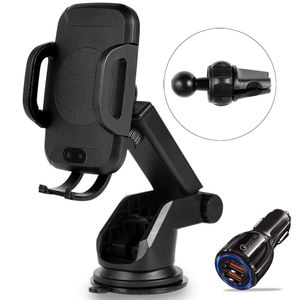 Cargador inalámbrico de coche soporte de ventilación ajustable para iPhone 8 8Plus X XS XS MAX XR Samsung Galaxy S7 S7edge S8 S8edge S9 S9edge Galaxy