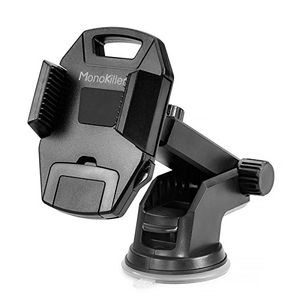 Soporte de teléfono para coche, monokiller teléfono celular soporte para salpicadero de coche parabrisas con copa de succión pegajosa fuerte y de un s
