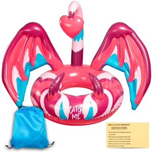 Muscccm Flotador inflable para piscina