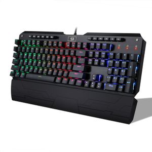 REDRAGON k555 indrah RGB LED Backlit Teclado mecánico de gaming (Negro)