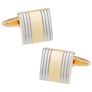 Chic Unisex Hombres Y Mujeres Plata Gold-tone Gemelos de Cuff-Daddy