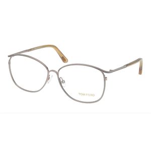 TOM FORD FT5192-034 - Marco de metal para sombra de ojales, 2.126 in, color plateado