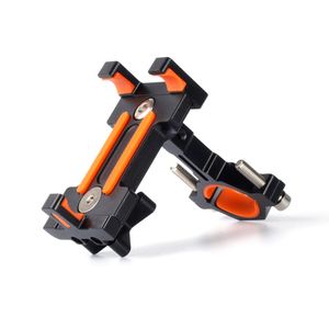 Maxitino Soporte de teléfono para bicicleta, de aluminio, soporte de teléfono móvil para motocicleta, rotación de 360°, compatible con smartphones de