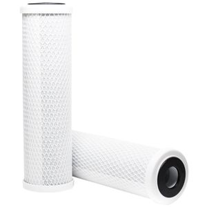 2-pack repuesto GE gxrm10rbl Filtro de bloque de carbón activado – Universal 10 inch Filtro para GE ósmosis inversa sistema de filtración – por CFS
