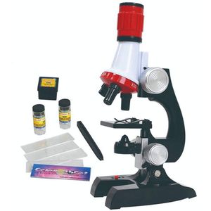 Microscopio para niños, microscopio MMUSC para estudiantes principiantes con LED 100X, 400x y 1200x, juguetes de ciencia para niños y niñas estudiante