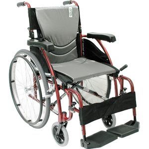 Karman Healthcare s-115 ergonómico ultra ligero Manual Silla de ruedas, perla plata, ancho de asiento 20 inches