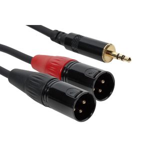 Elite Core Superflex Dorado sfp-y10 X m3.5 mm Dos XLR macho de 3,5 mm a estéreo y Patch Cable, 10-Feet