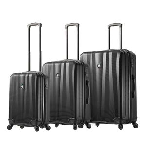 Mia Toro Italia Pozzi - Juego de equipaje para spinner (3 piezas), color negro