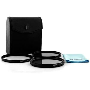 67 mm CPL filtro polarizador circular de/Parasol Pétalo/ND4, Multicoated rayos ultravioleta, 4 Kit de filtros de densidad neutra en caso