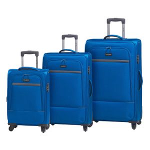 Juego de equipaje, 3 piezas, color azul