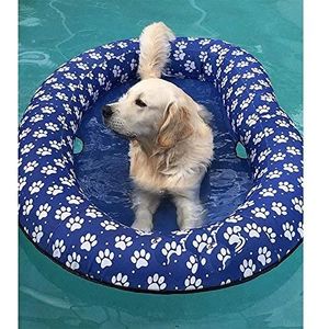 Vercico Flotador inflable para piscina para perros y cachorros adultos, grande y contemporáneo, para mascotas, perros, gatos, piscinas, flotadores